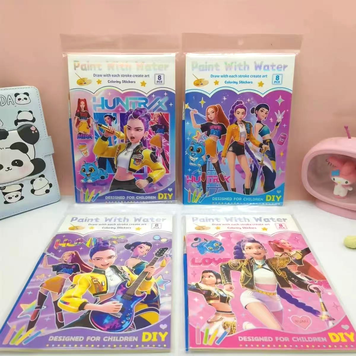 Kids Education Books - New Arrival Cartoon Girls Watercolor Coloring