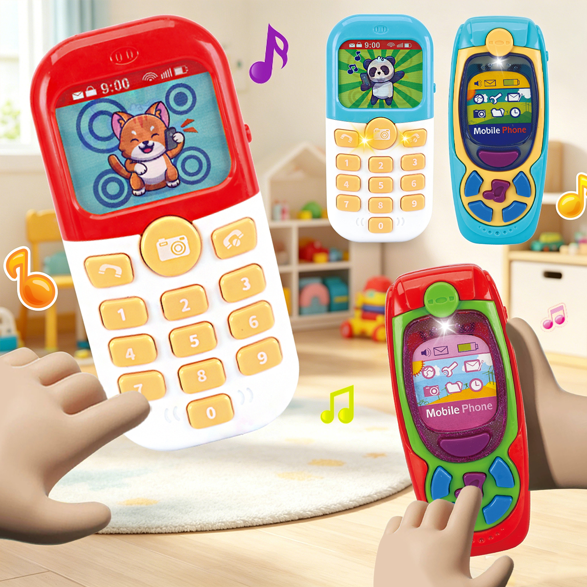 Kids Education Mobile - Music Mobile Phone Toy for Kids,