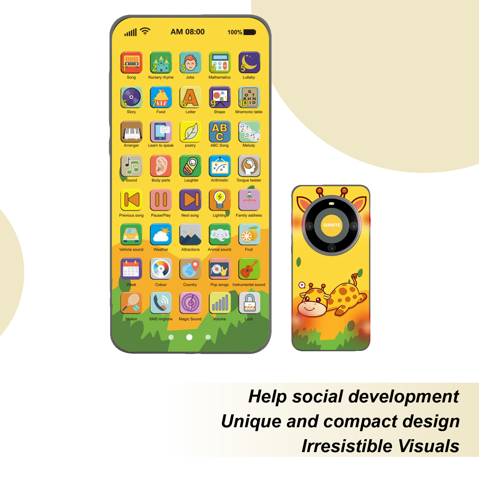 Kids Education Mobile - Kids Toy Smartphone Early Mobile Phone