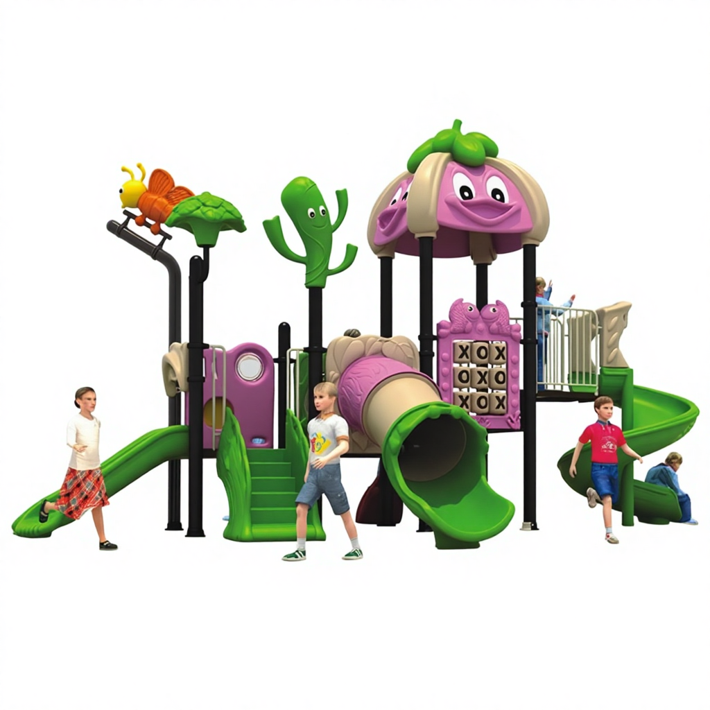 Kids Education Park - LLDPE Plastic Slide for Kids Nursery