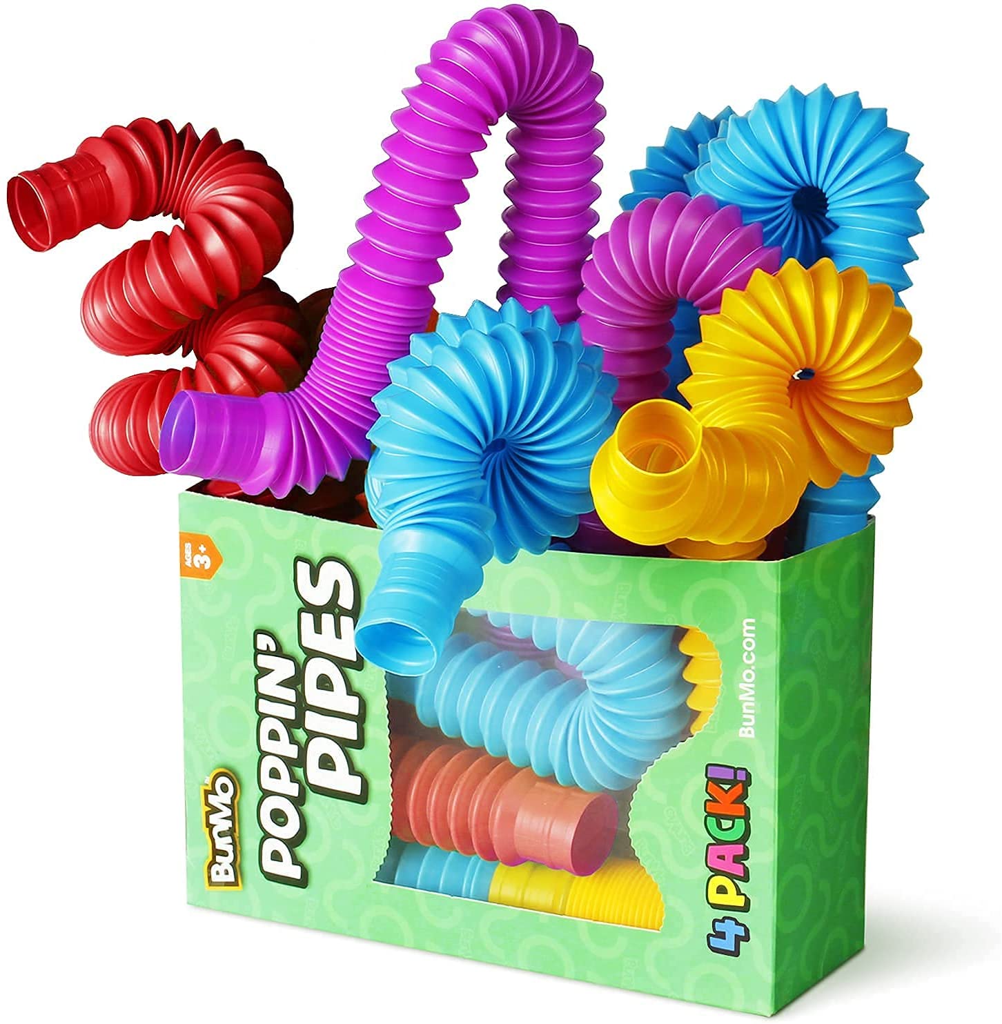 Kids Education Youtube - 4 Pack Colorful Mini Pop Tubes