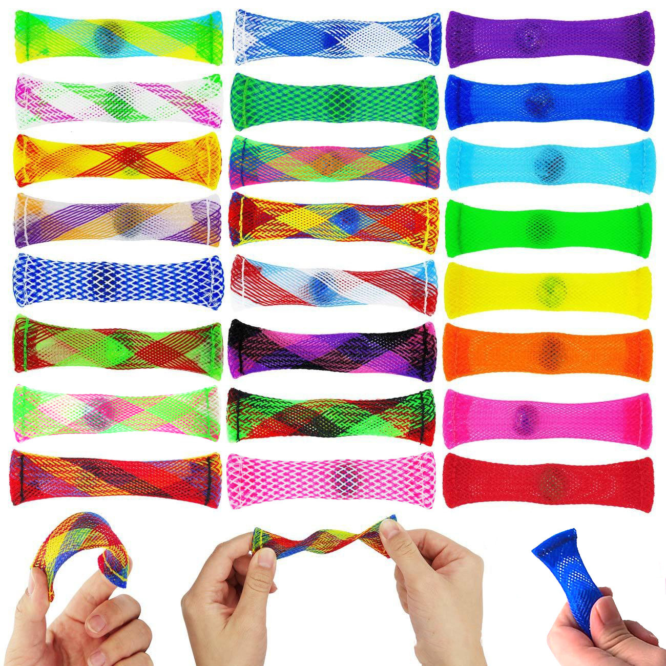 Kids Education Youtube - 10-30Pcs Stretch Net Beads Compression Woven