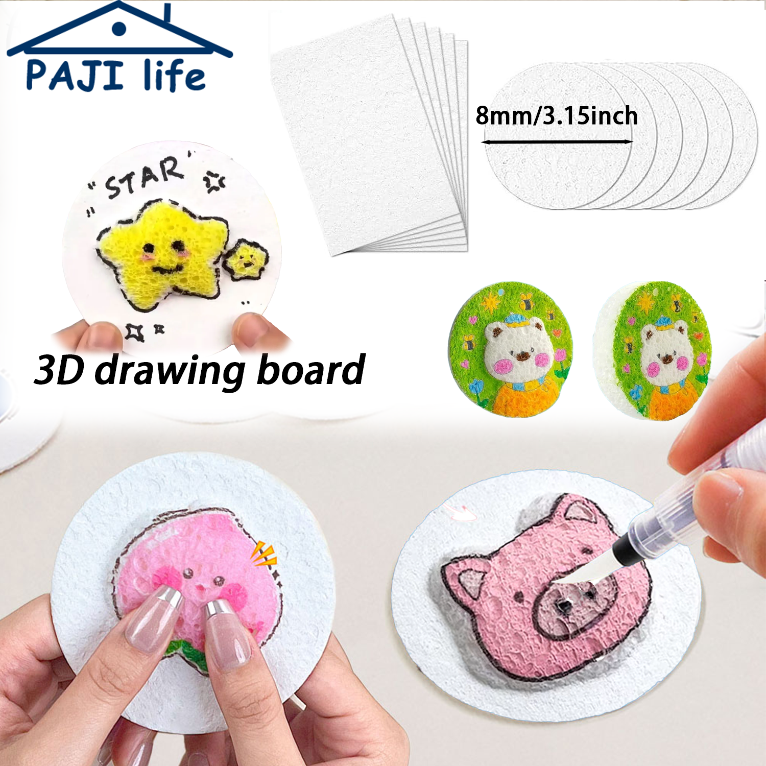 3D Puffy Foam Texture Painting - Kids Home Education review and price