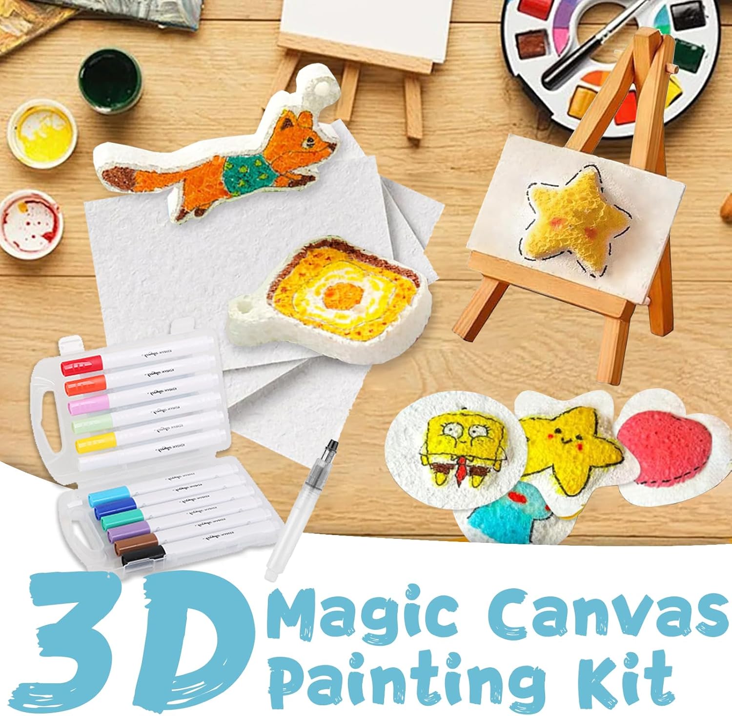 3D Puffy Foam Texture Painting - Kids Home Education review and price