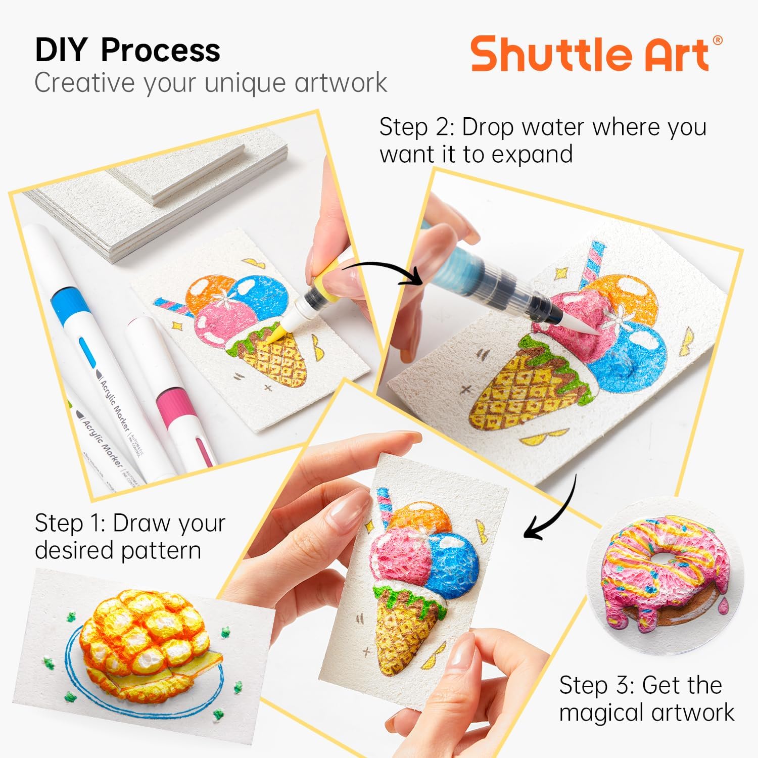 3D Puffy Foam Texture Painting - Kids Home Education review and price