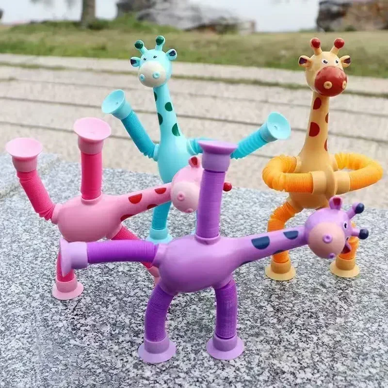 15Pcs Giraffe Pop Tube Suction - Kids Education Youtube review and price