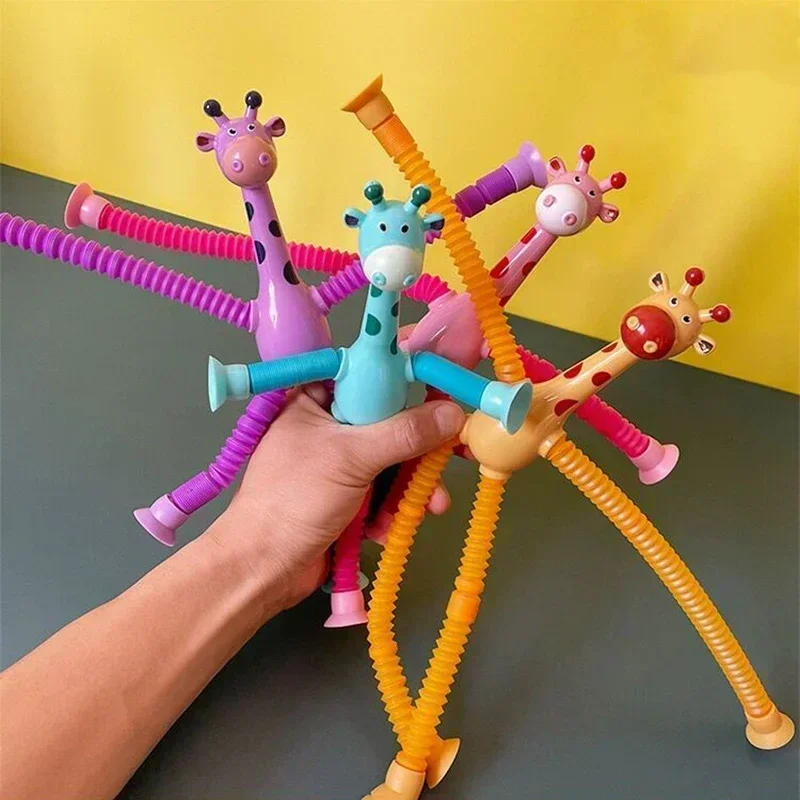15Pcs Giraffe Pop Tube Suction - Kids Education Youtube review and price