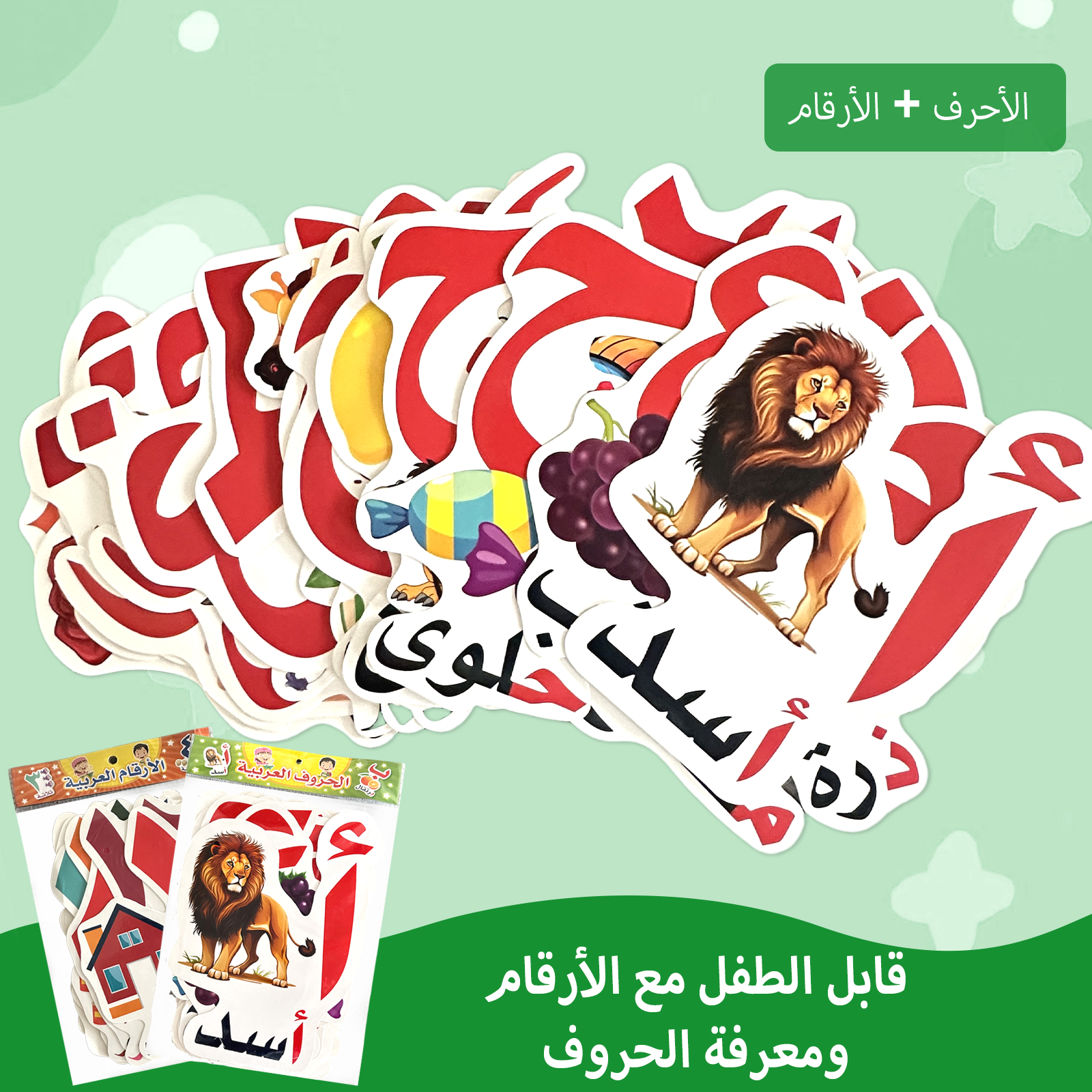Arabic Alphabet And Number Fla - Kids Education Card review and price