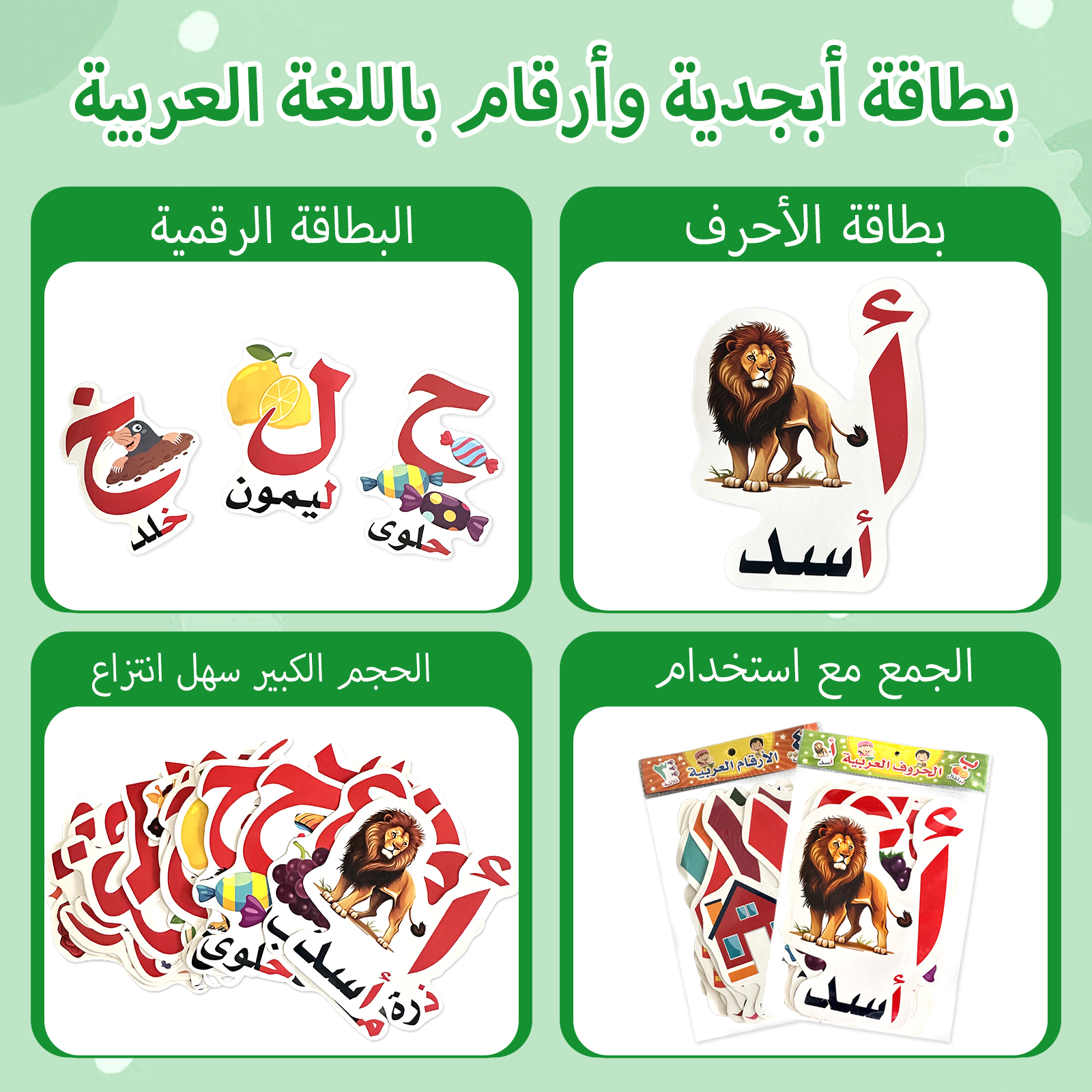 Arabic Alphabet And Number Fla - Kids Education Card review and price