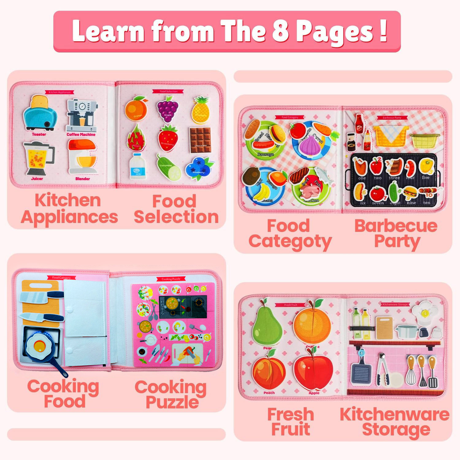 Toddler Busy Board Montessori  - Kids Education Books review and price