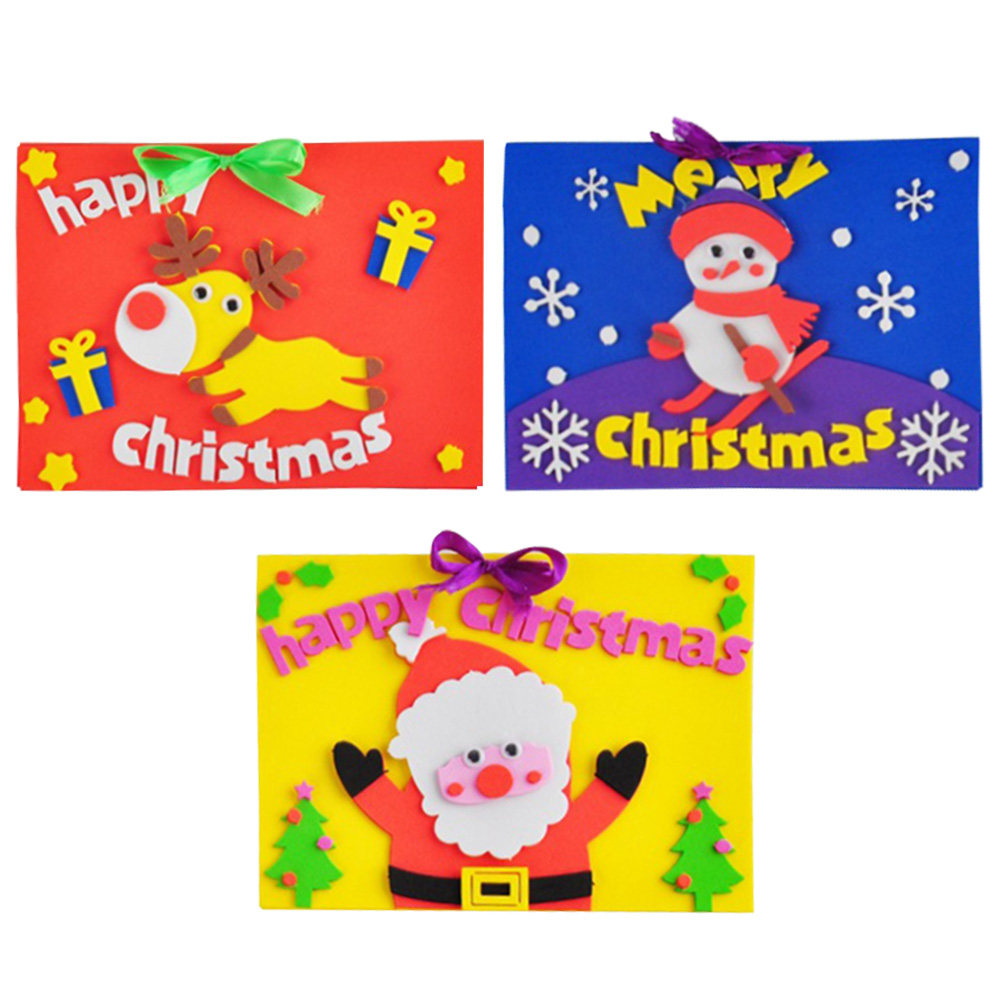 3Pcs DIY Cards Making Christma - Kids Education Card review and price