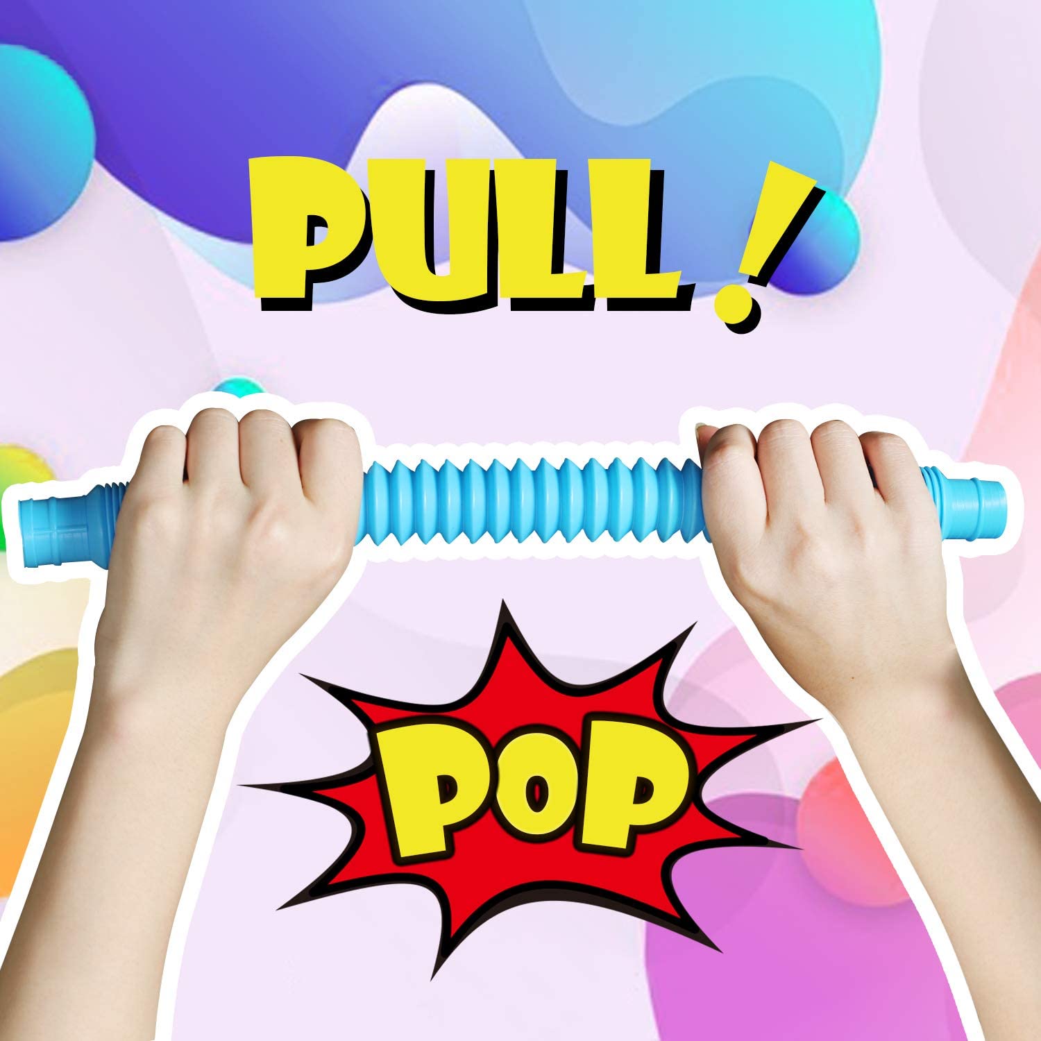 4 Pack Colorful Mini Pop Tubes - Kids Education Youtube review and price