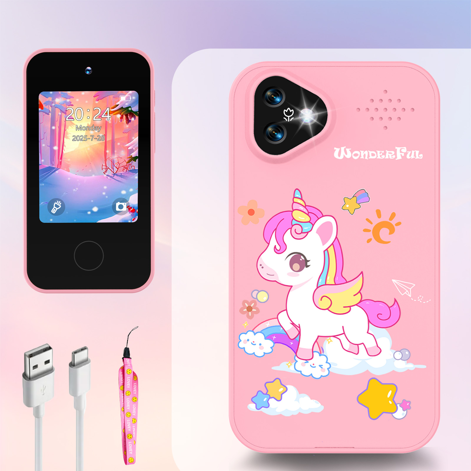 Unicorn Kids Smart Phone Camer - Kids Education Mobile review and price