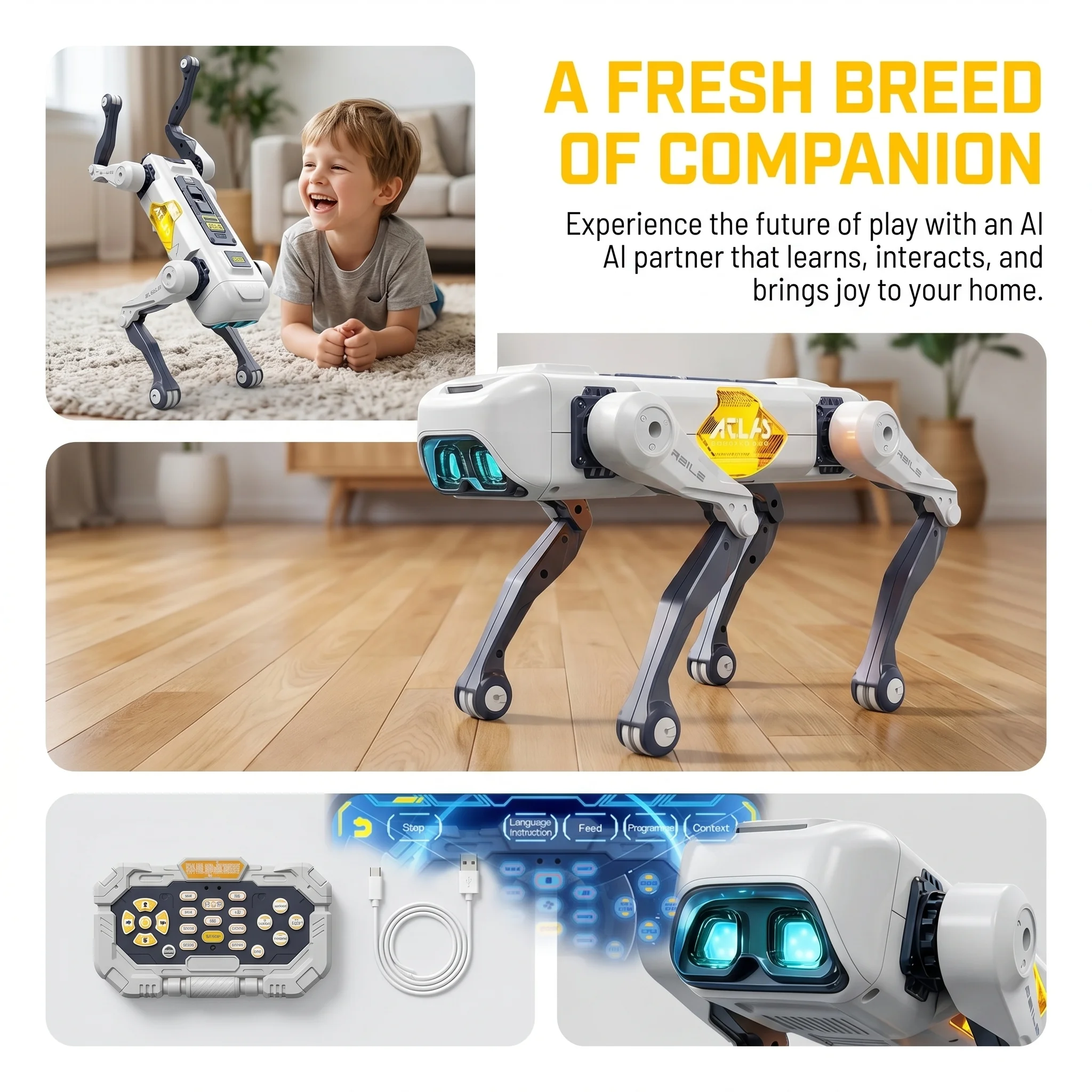 AI Smart Robot Dog, Voice & AP - Kids Home Education review and price