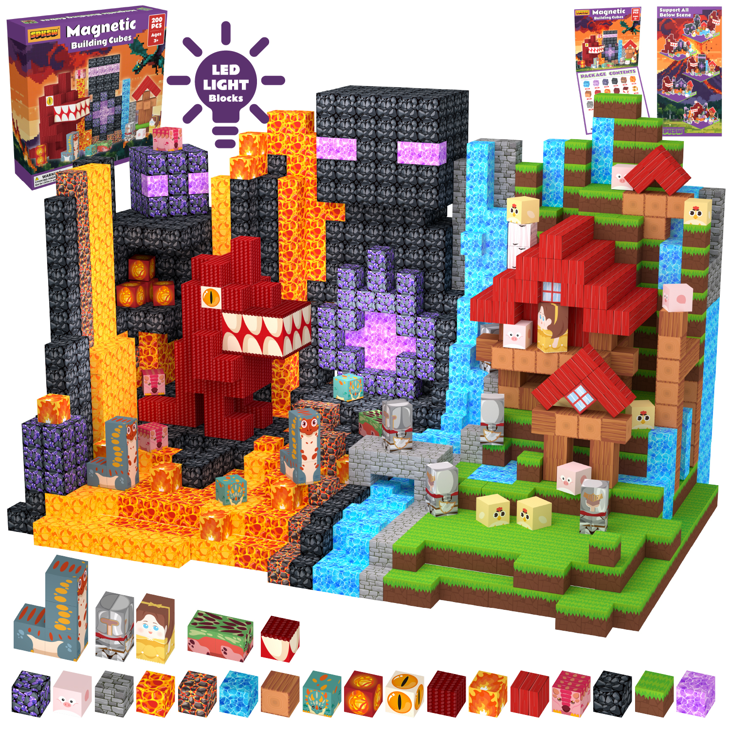 Magnetic Cube Dinosaur Park Bl - Kids Education Park review and price